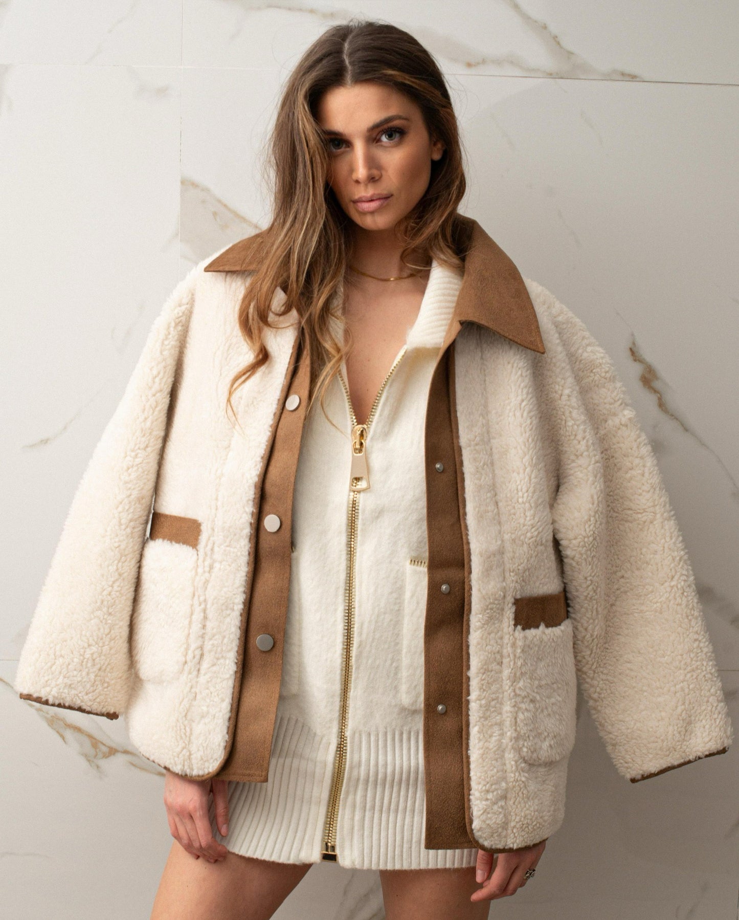 CAPPOTTO TEDDY BIANCO