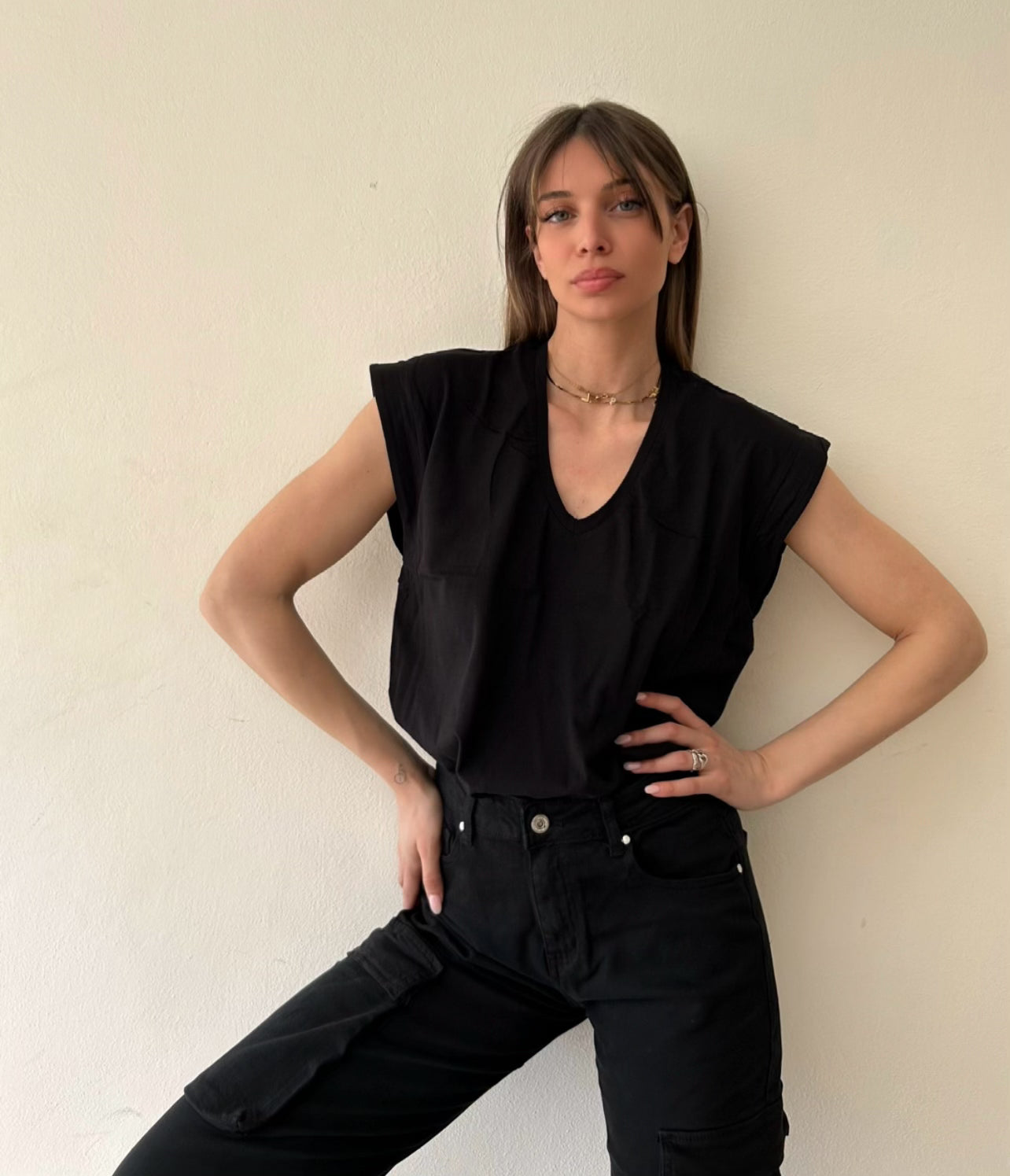 T-SHIRT NINA NERO